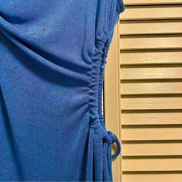 Cotton Candy LA blue long dress one shoulder with side cutouts size small - Picture 4 of 4